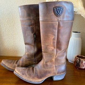 Ariat Chandler Tall Leather Riding Western Boots 8